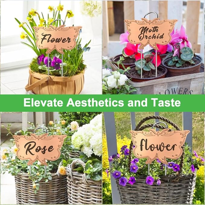 Metal Plant Butterfly Garden Markers