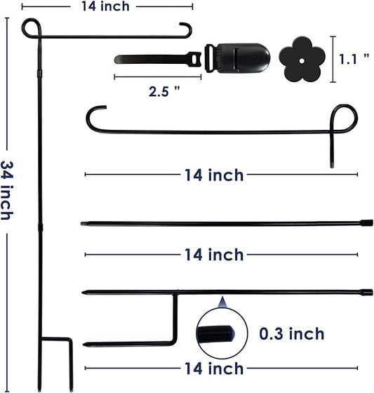 Premium Metal Garden Flag