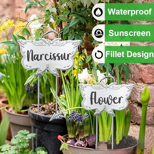 Metal Plant Butterfly Garden Markers